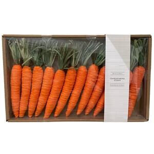 NEW Gardeners Eden Carrots Kitchen Decor Spring Easter Basket Fillers Set of 12